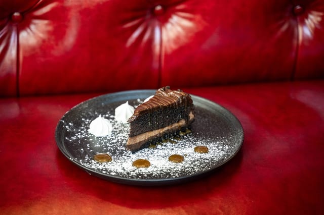 Triple Layer Chocolate Cake.